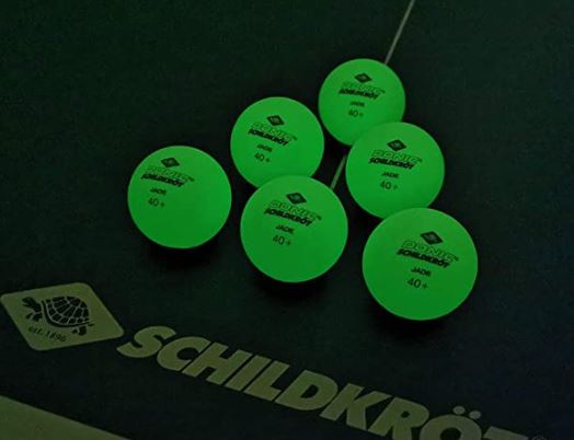 Donic Schildkrot Glow In The Dark Table Tennis/Ping Pong Balls 6 Pk Poly 40+-Donic Schildkrot-Sports Replay - Sports Excellence
