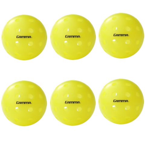 Gamma Photon Outdoor Pickleball Balls 6 Pack-Gamma-Sports Replay - Sports Excellence