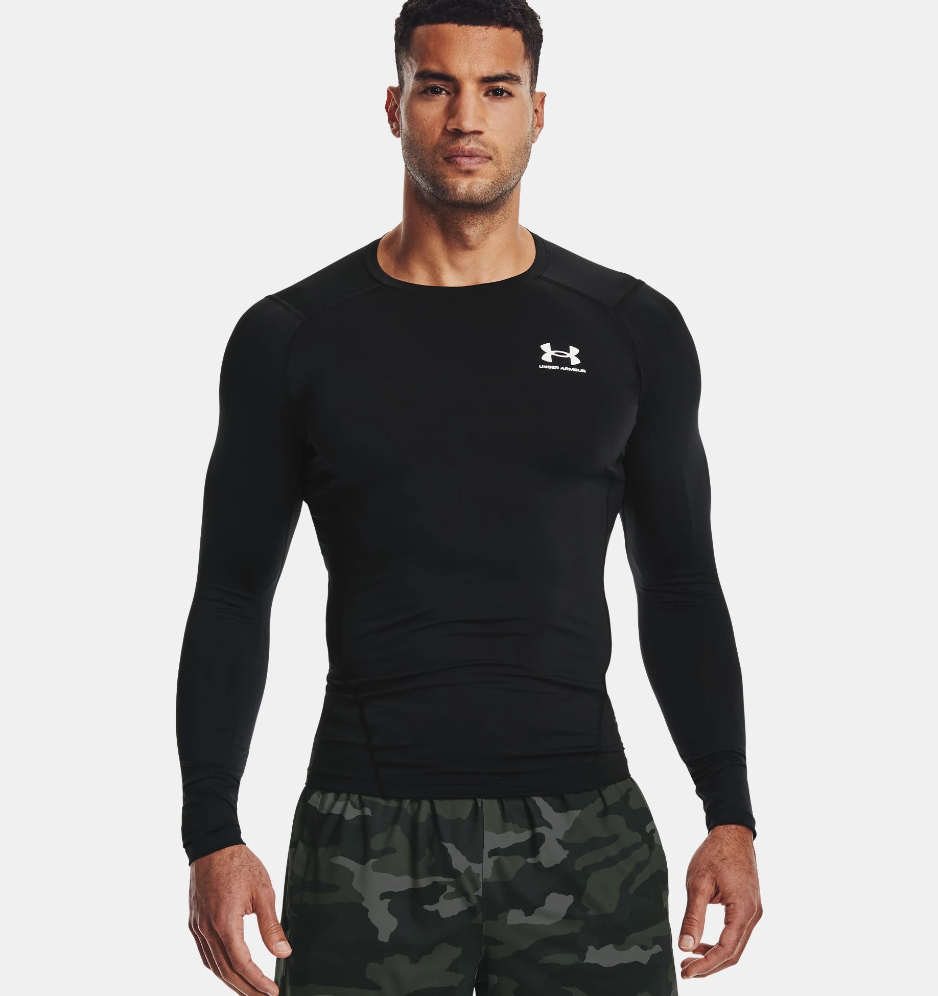 Under armour long sleeve v neck best sale mens