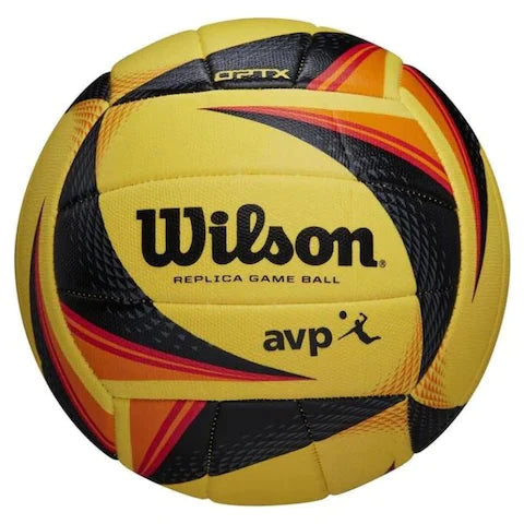 Wilson Optx Avp Replica Volleyball Yellow/Black-Wilson-Sports Replay - Sports Excellence