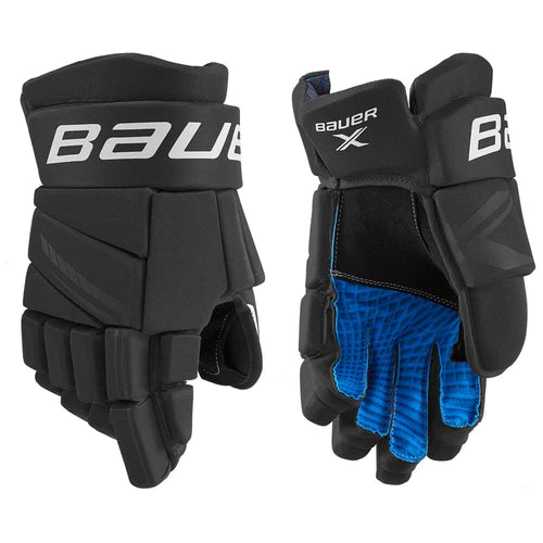 Bauer S21 X Intermediate Hockey Gloves-Bauer-Sports Replay - Sports Excellence