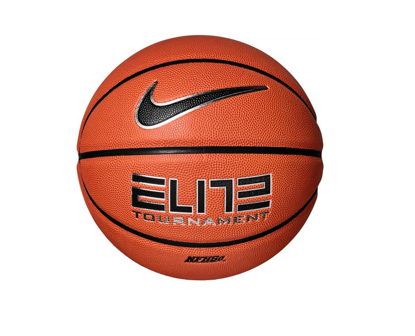 Nike Elite Tournament 8P Nfhs Basketball 06 Amber/Blk/Metsil-Nike-Sports Replay - Sports Excellence