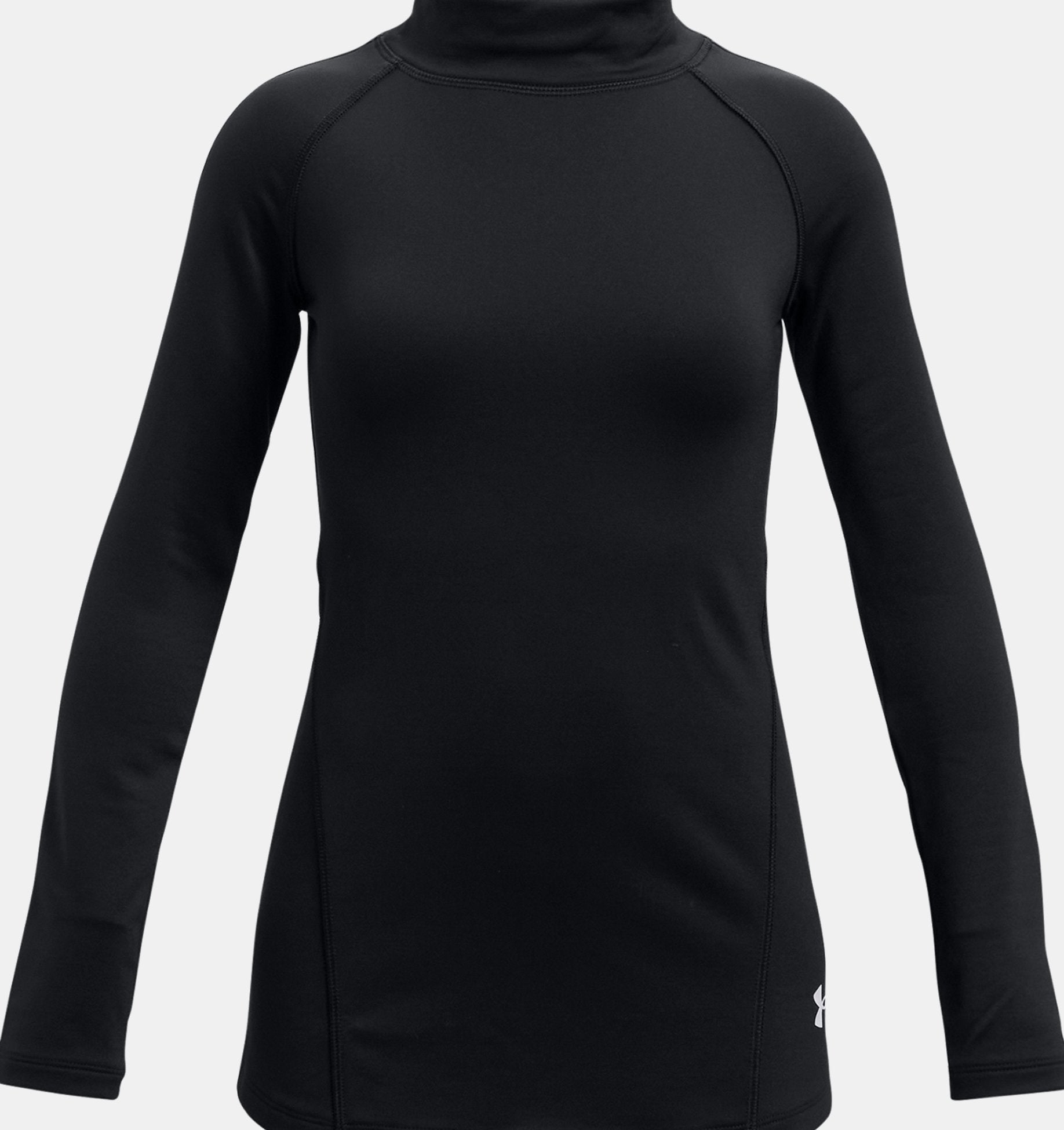 UNDER ARMOUR coldgear womens mock neck long sleeve pull over fitted shirt  med