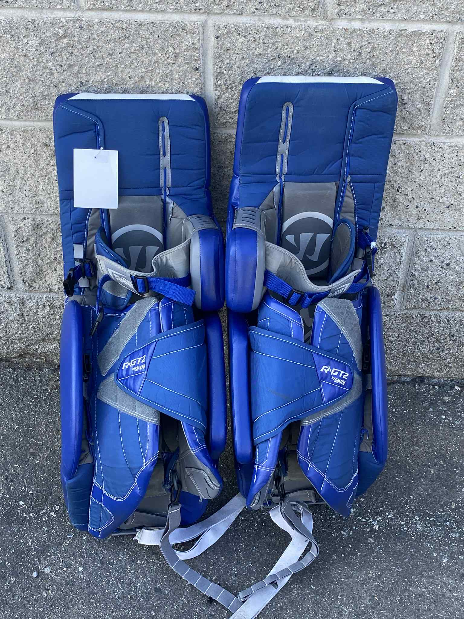 Warrior Rgt2 Goalie Leg Pads 33+1.5 Wht/Blu