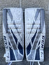 Ccm E4.9 Hockey Goalie Leg Pads 29+1 Wht/Blu/Gry