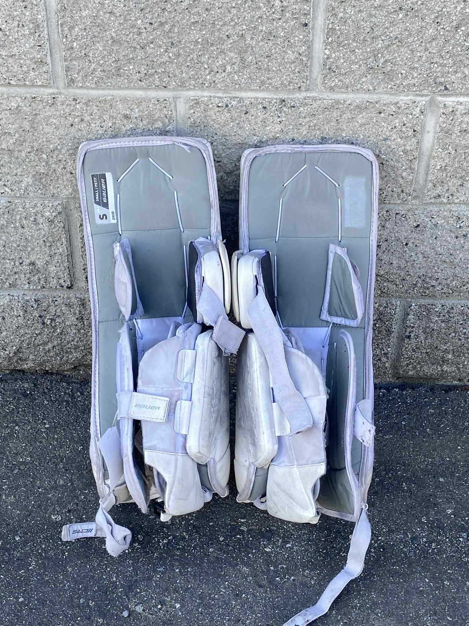 Bauer Gsx Goalie Leg Pads Wht Jr-S 26+1