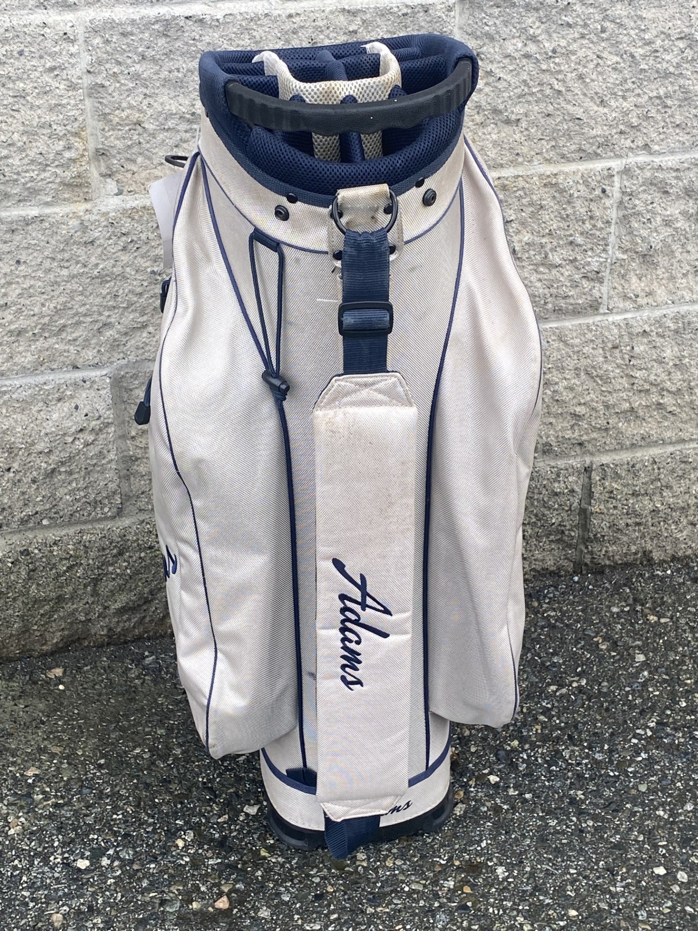 Adams Idea Cart Golf Bag Tan/Nvy-Sports Replay - Sports Excellence-Sports Replay - Sports Excellence