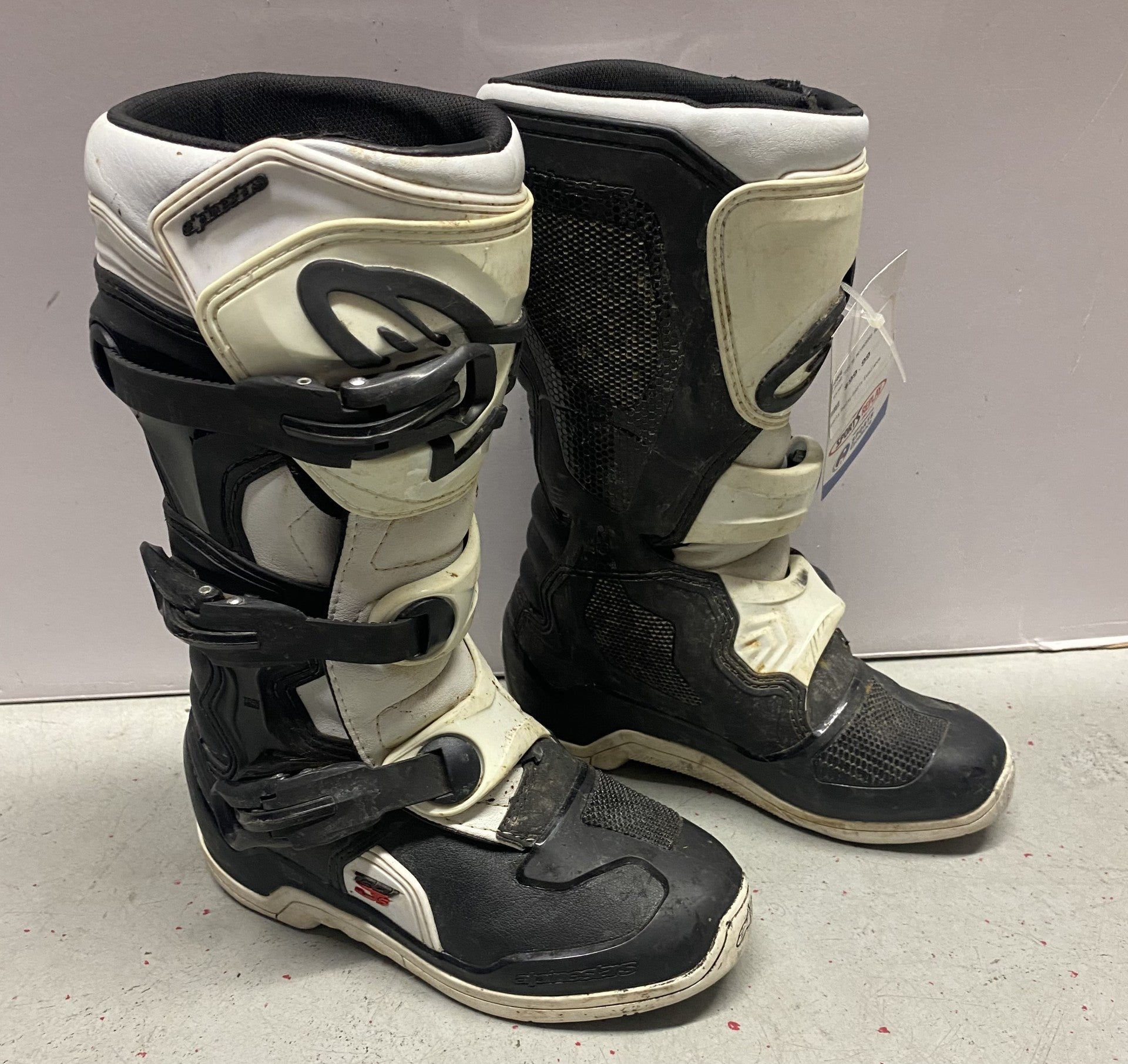 Alphina Tech 3S Motorcross Boots 2 Blk/Wht-Sports Replay - Sports Excellence-Sports Replay - Sports Excellence