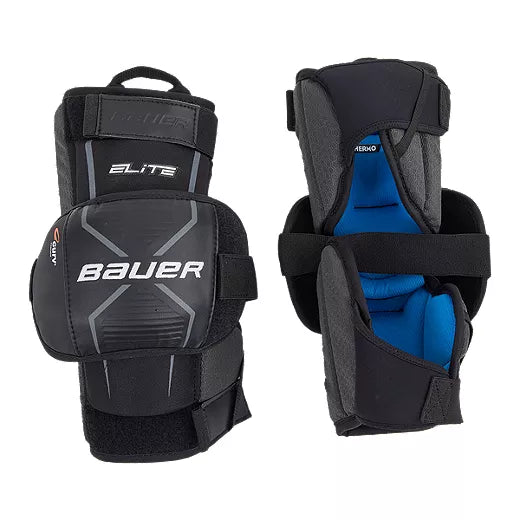 Bauer Elite Intermediate Goalie Knee Guard-Bauer-Sports Replay - Sports Excellence