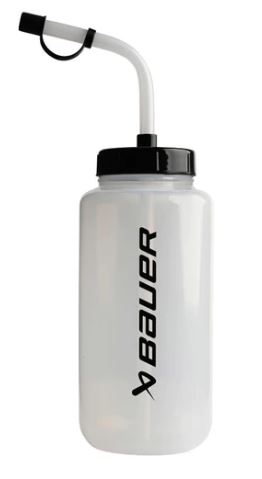 Bauer S23 Straw Top Water Bottle White-Bauer-Sports Replay - Sports Excellence