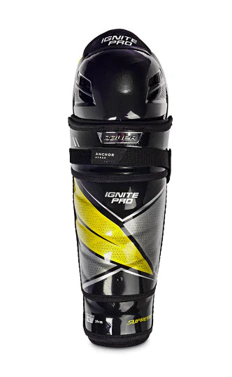 Bauer S23 Supreme Ignite Pro+ Junior Hockey Shin Guards - Sec-Bauer-Sports Replay - Sports Excellence