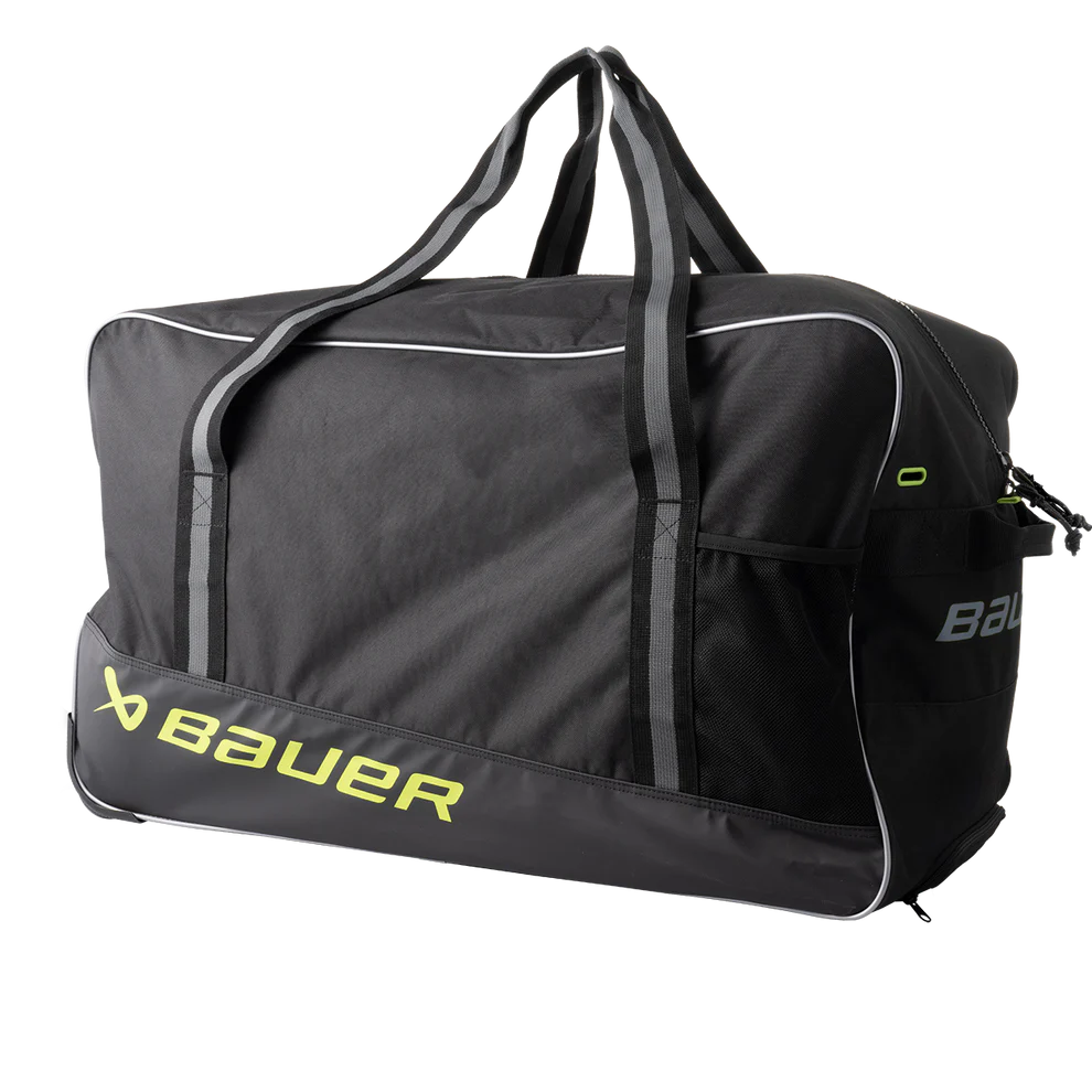 Bauer S24 Core Wheeled Junior Hockey Bag Black-Bauer-Sports Replay - Sports Excellence