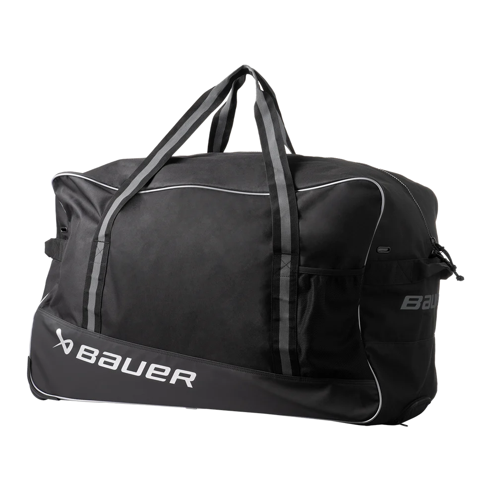 Bauer S24 Core Wheeled Junior Hockey Bag Black-Bauer-Sports Replay - Sports Excellence