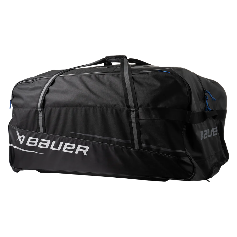 Bauer S24 Premium Wheeled Goalie Hockey Bag Black-Bauer-Sports Replay - Sports Excellence