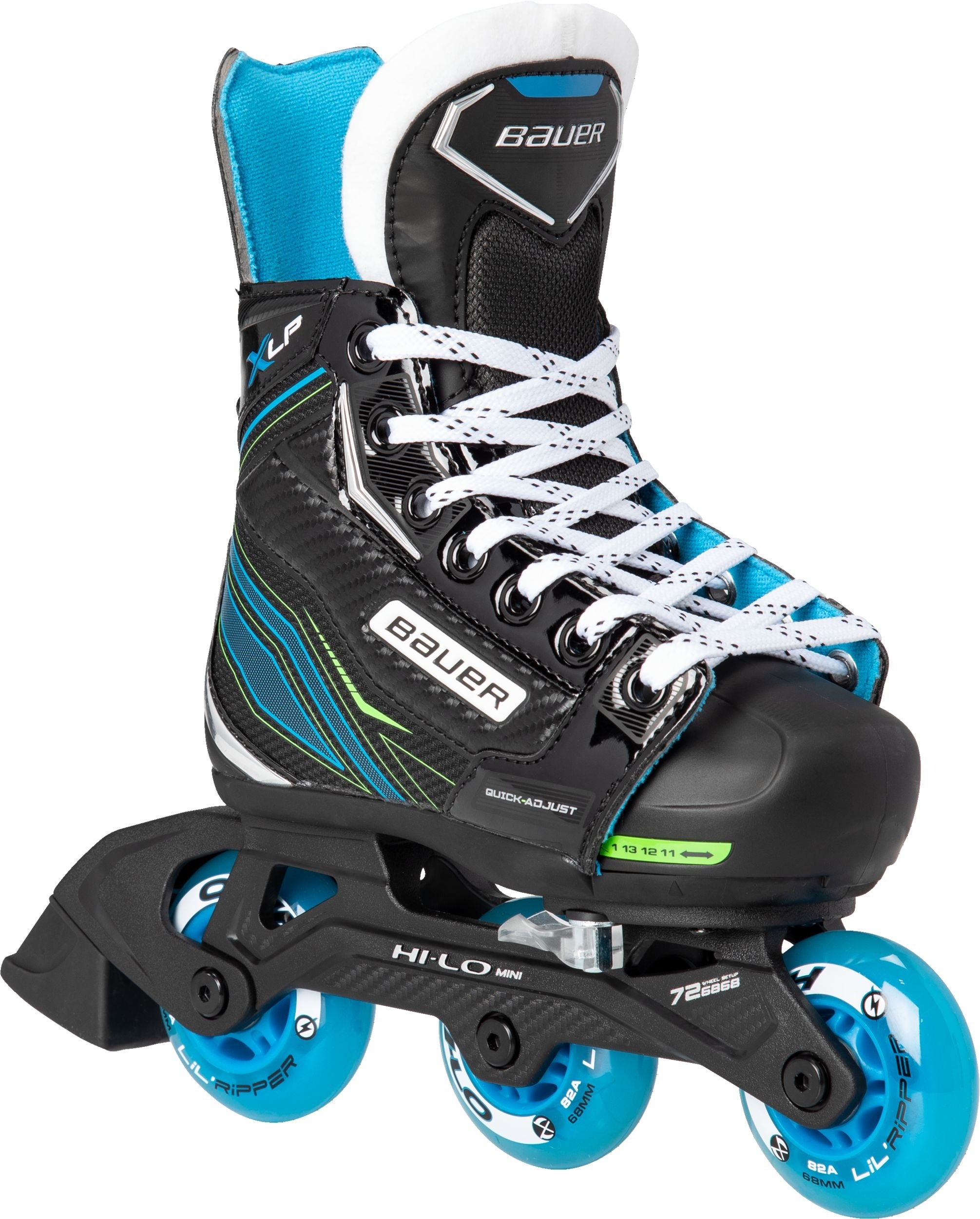 Bauer S24 Xlp Adjustable Junior Inline Roller Hockey Skates-Bauer-Sports Replay - Sports Excellence