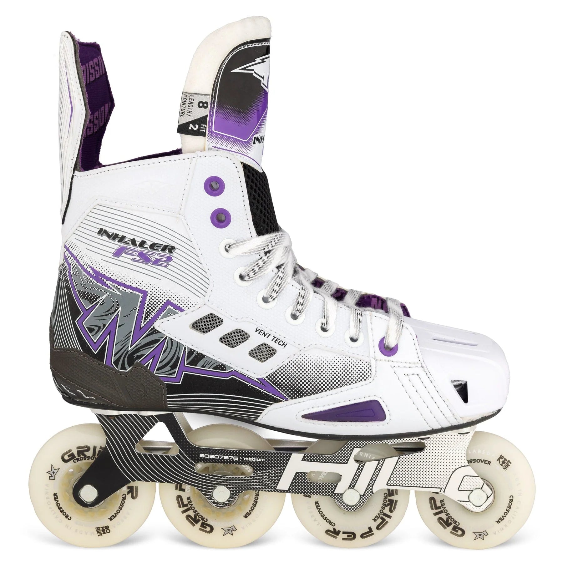 Bauer S25 Mission Inhaler Fs2 Senior Inline Roller Hockey Skates-Bauer-Sports Replay - Sports Excellence