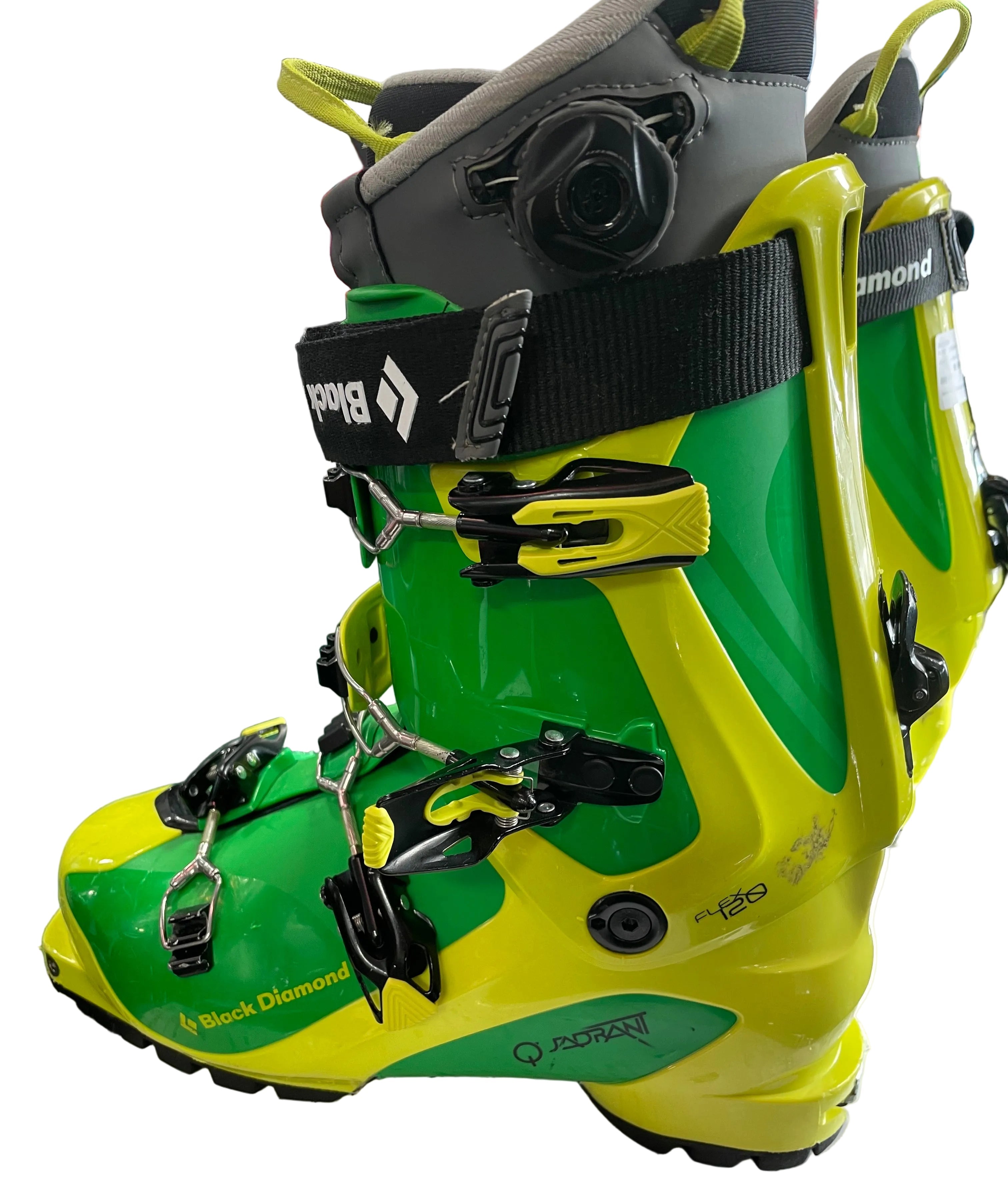 Black Diamond Quadrant 120 Ski Boots Size 27.5 Grn/Yell-Sports Replay - Sports Excellence-Sports Replay - Sports Excellence