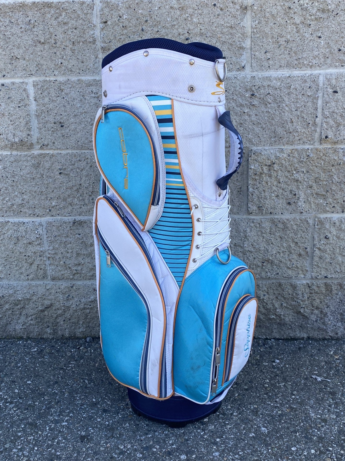 COBRA SAPPHIRE GOLF BAG BABY BLUE WHITE-Sports Replay - Sports Excellence-Sports Replay - Sports Excellence