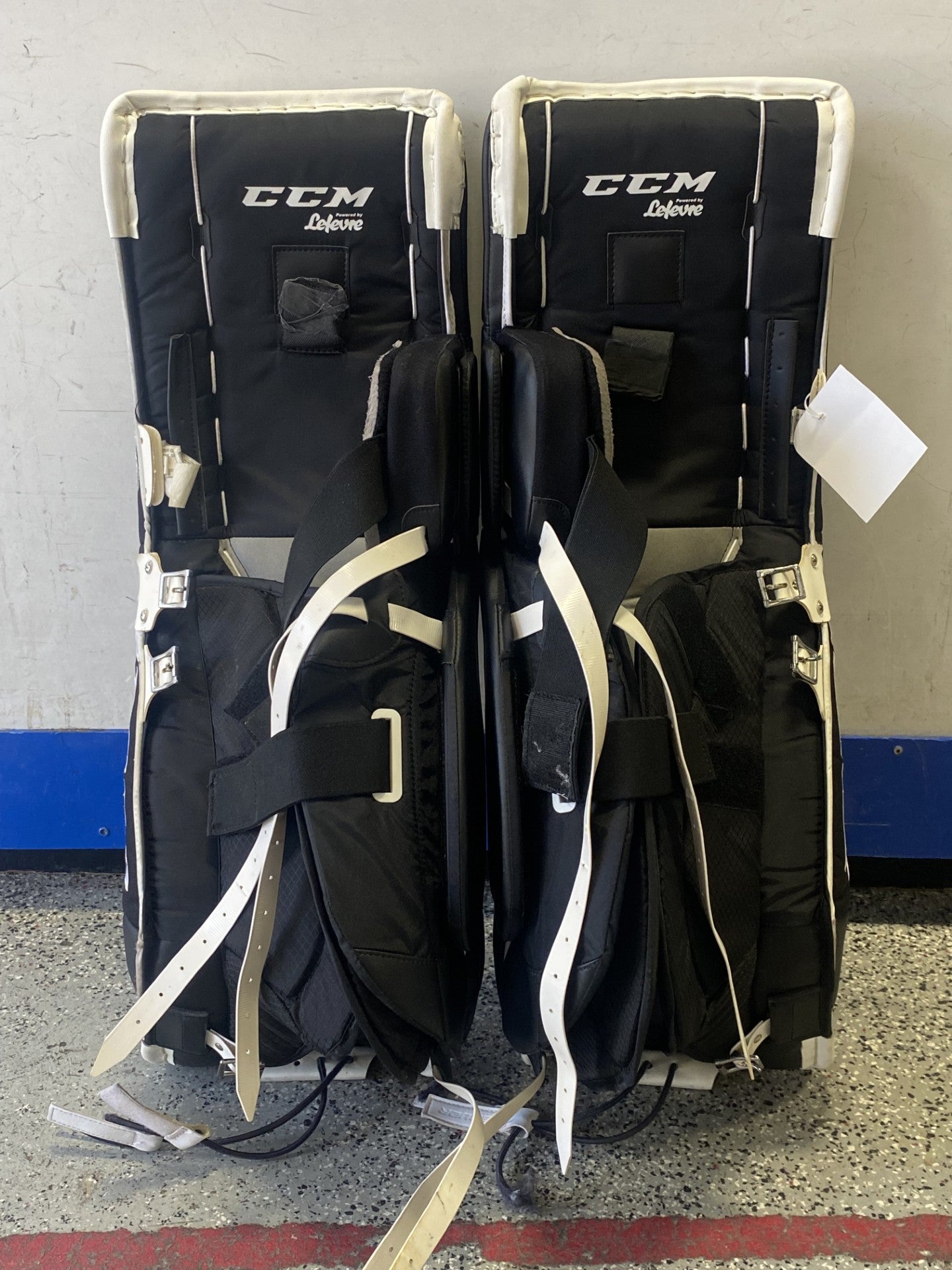 Ccm E-Flex 3.9 Goalie Leg Pads Blk/Yel/Wht 33+1-Sports Replay - Sports Excellence-Sports Replay - Sports Excellence