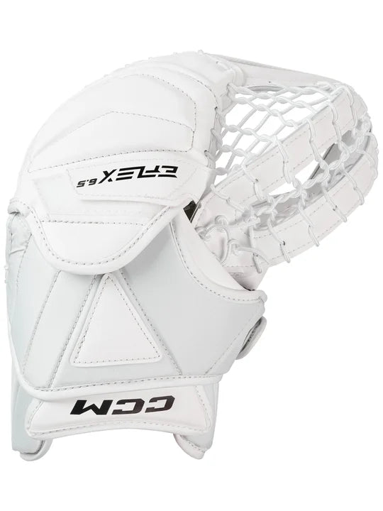 Ccm Eflex 6.5 Senior Goalie Catcher Gme6.5 Reg Wh/Wh/Wh/Wh-Ccm-Sports Replay - Sports Excellence