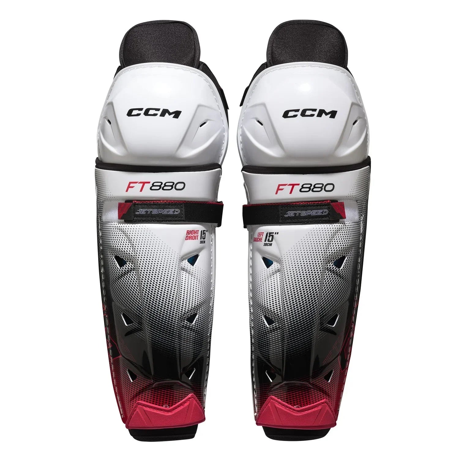 Ccm Jetspeed Ft880 Senior Hockey Shin Guards-Ccm-Sports Replay - Sports Excellence