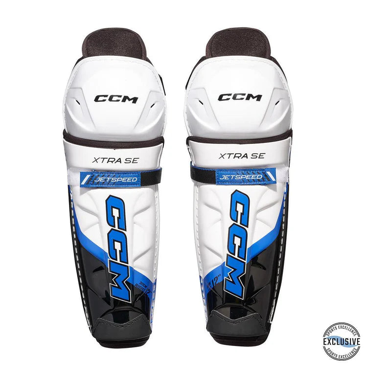 Ccm Jetspeed Xtra Se Junior Hockey Shin Guards - Sec-Sports Replay - Sports Excellence-Sports Replay - Sports Excellence