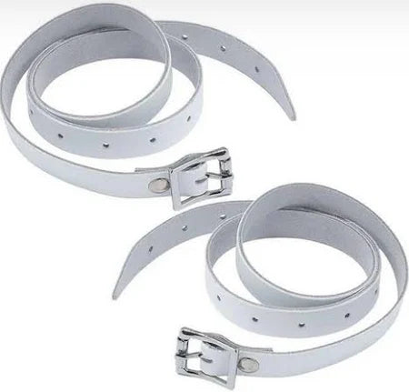 Ccm Senior Goalie Leather Boot Strap Kit Wht Osfa-Ccm-Sports Replay - Sports Excellence