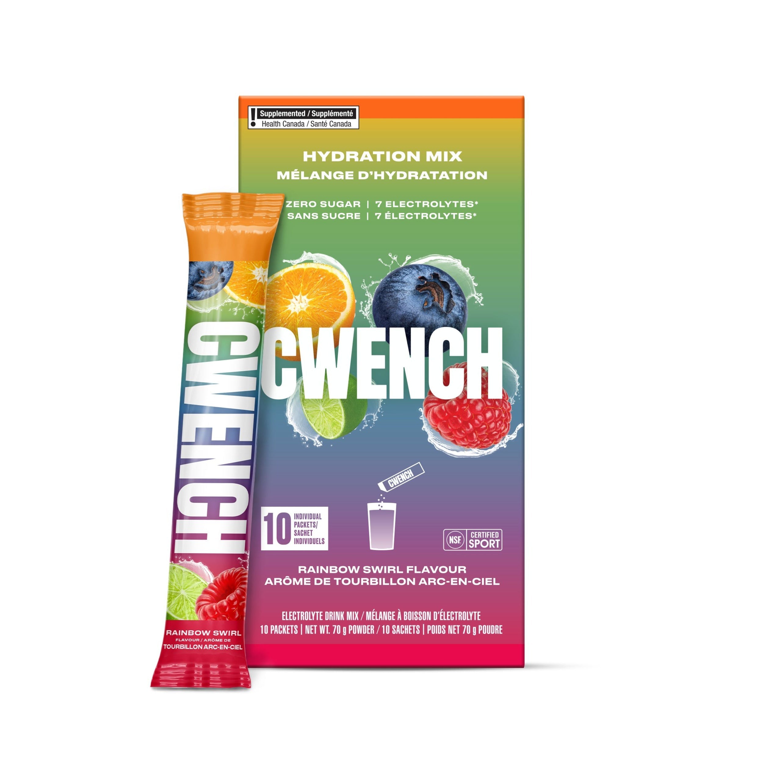 Cwench Hydration Powder Mix Tubes 10Ct-Sports Replay - Sports Excellence-Sports Replay - Sports Excellence