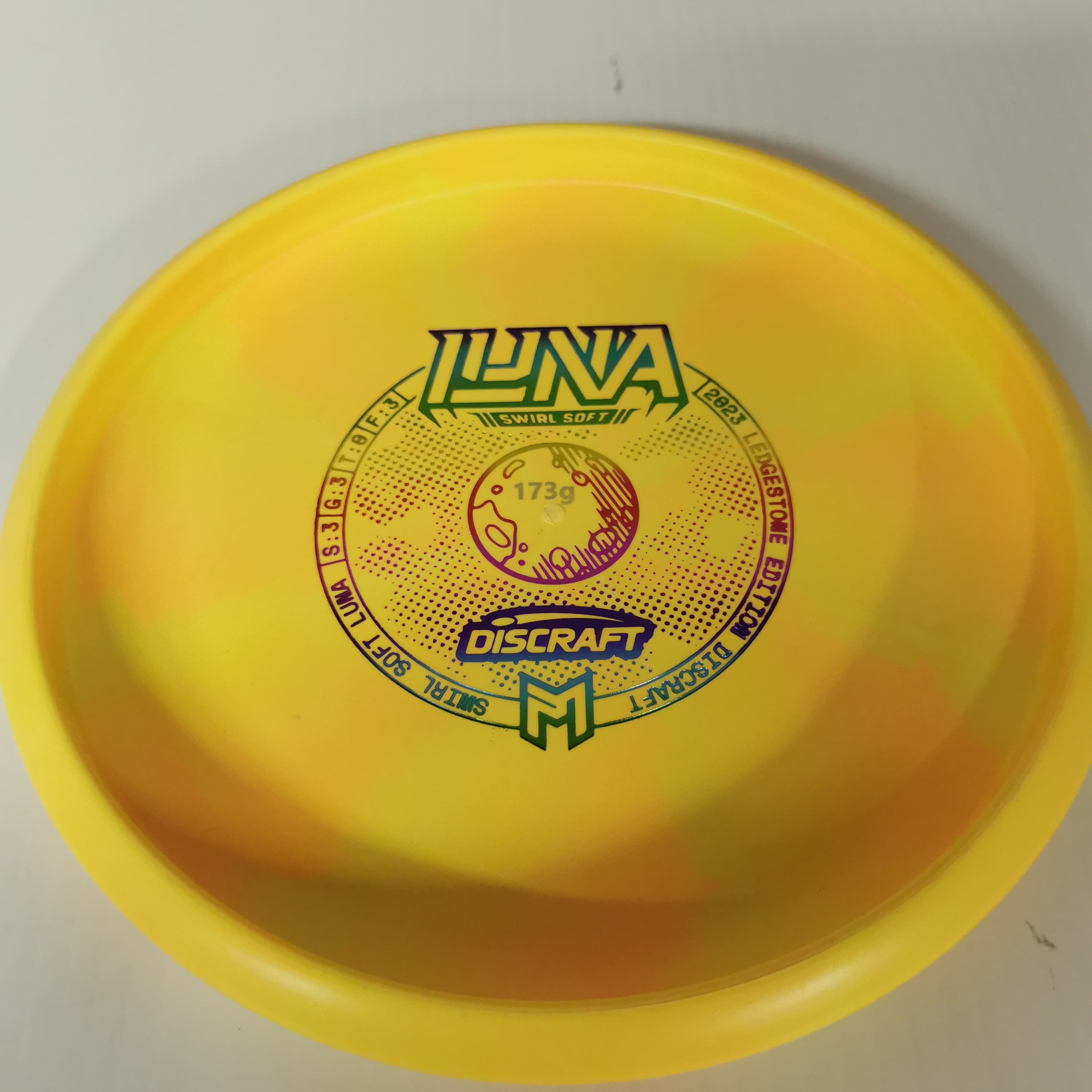 Discraft 2023 Soft Swirl Luna (Bottom Stamp) Ledgestone Edition-ledgestone Disc Golf-Sports Replay - Sports Excellence