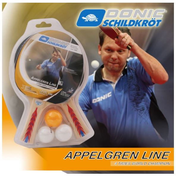 Donic Schildkrot Appelgren 300 Table Tennis/Ping Pong Set 2 Paddles / 3 Balls-Donic Schildkrot-Sports Replay - Sports Excellence