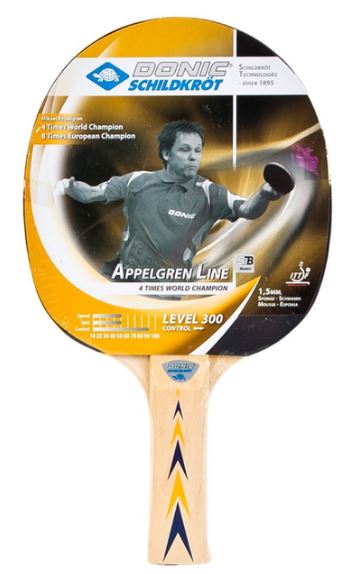 Donic Schildkrot Appelgren Line 300 Table Tennis Bat Ping Pong Paddle-Donic Schildrkot-Sports Replay - Sports Excellence