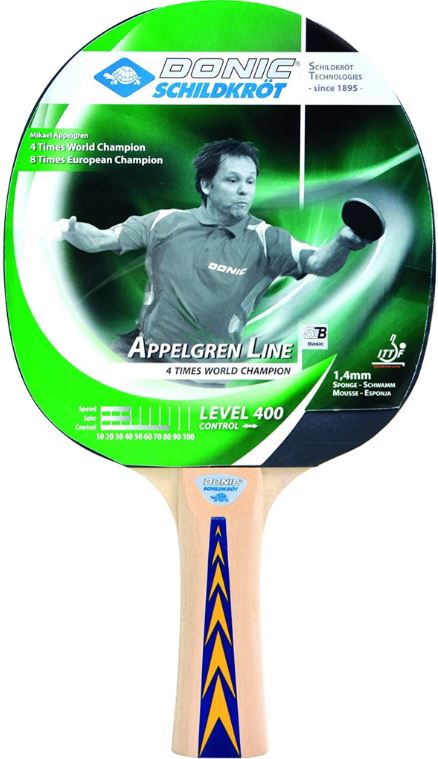 Donic Schildkrot Appelgren Line 400 Table Tennis Bat Ping Pong Paddle-Donic Schildrkot-Sports Replay - Sports Excellence