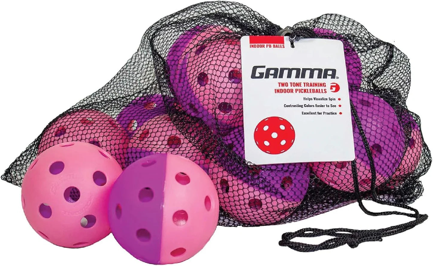 Gamma Two Tone Training Indoor Pickleball Balls 6 Pack-Sports Replay - Sports Excellence-Sports Replay - Sports Excellence