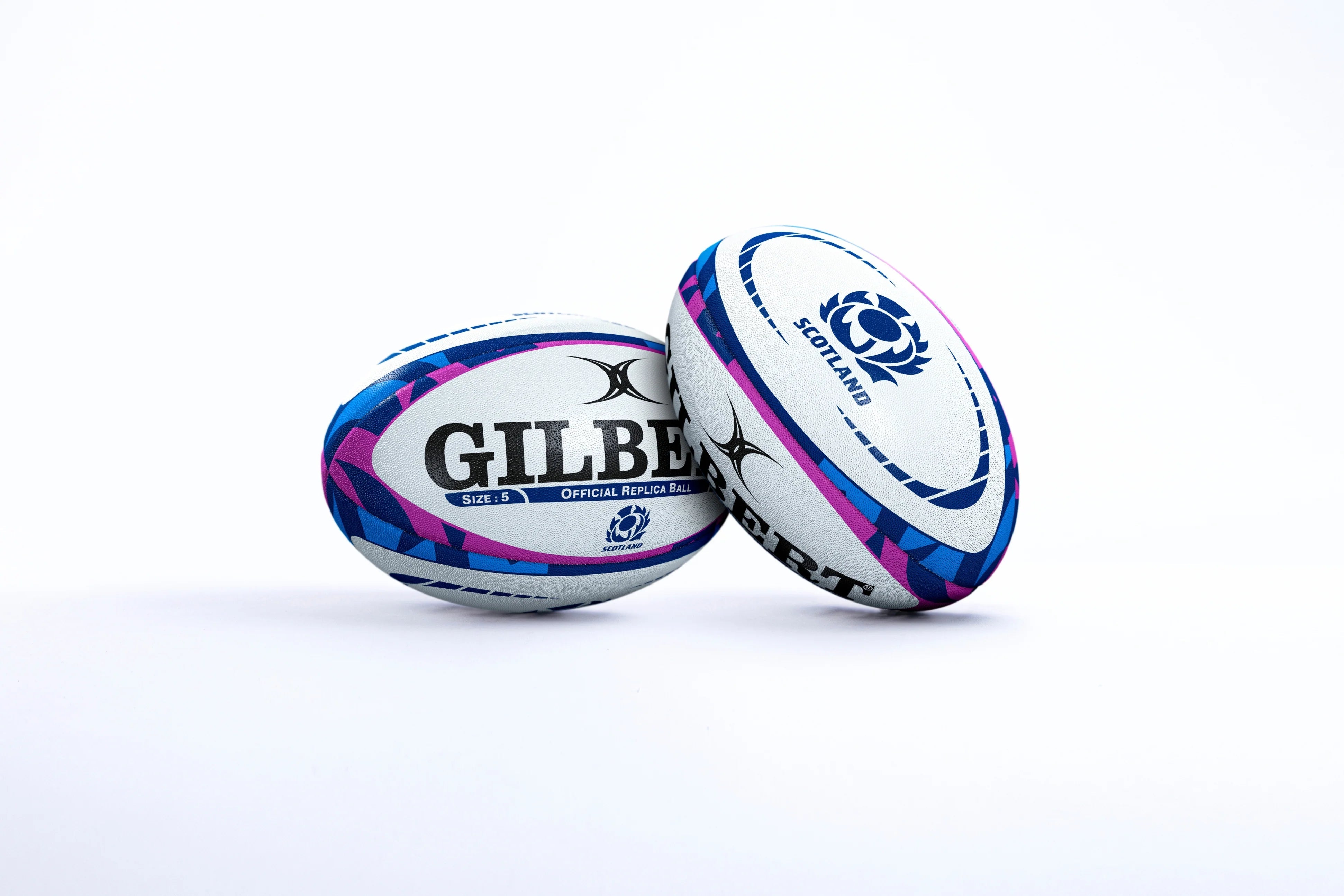 Gilbert Official Replica Scotland Rugby Ball Size 5-Gilbert-Sports Replay - Sports Excellence