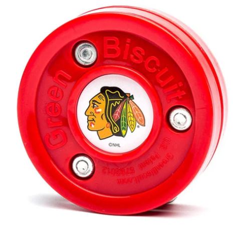Green Biscuit Nhl Team Training Hockey Puck-Green Biscuit-Sports Replay - Sports Excellence