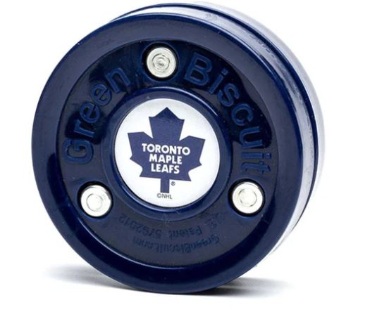 Green Biscuit Nhl Team Training Hockey Puck-Green Biscuit-Sports Replay - Sports Excellence