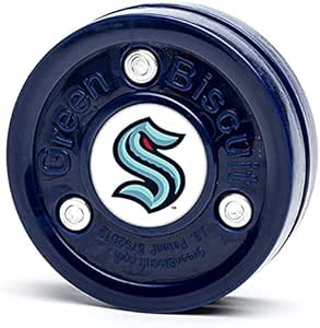 Green Biscuit Nhl Team Training Hockey Puck-Green Biscuit-Sports Replay - Sports Excellence