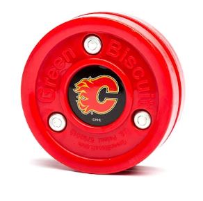 Green Biscuit Nhl Team Training Hockey Puck-Green Biscuit-Sports Replay - Sports Excellence