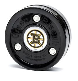 Green Biscuit Nhl Team Training Hockey Puck-Green Biscuit-Sports Replay - Sports Excellence