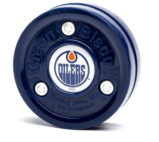 Green Biscuit Nhl Team Training Hockey Puck-Green Biscuit-Sports Replay - Sports Excellence