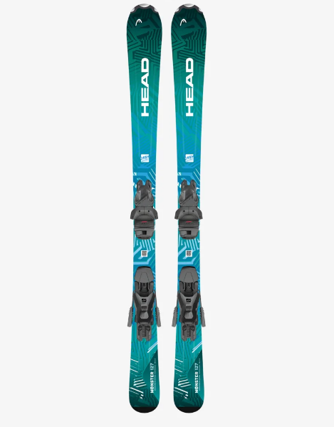 Head Monster Easy Junior Skis W/ Jrs 7.5 Gw Ca-Head-Sports Replay - Sports Excellence