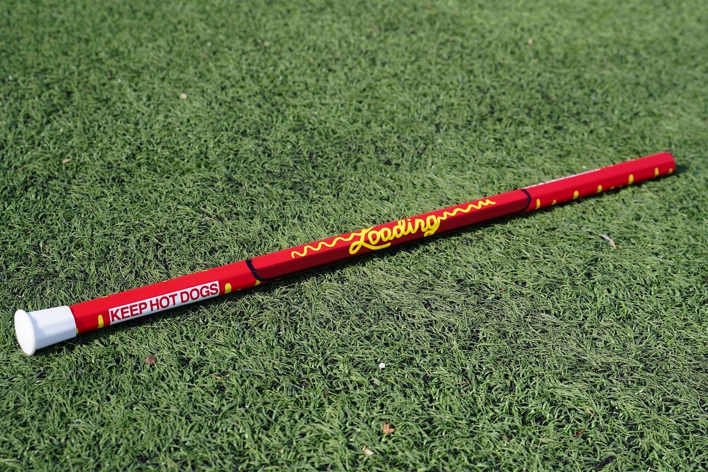 Loading Carbon Hotdog Lacrosse Shaft Red/Yel-Loading-Sports Replay - Sports Excellence