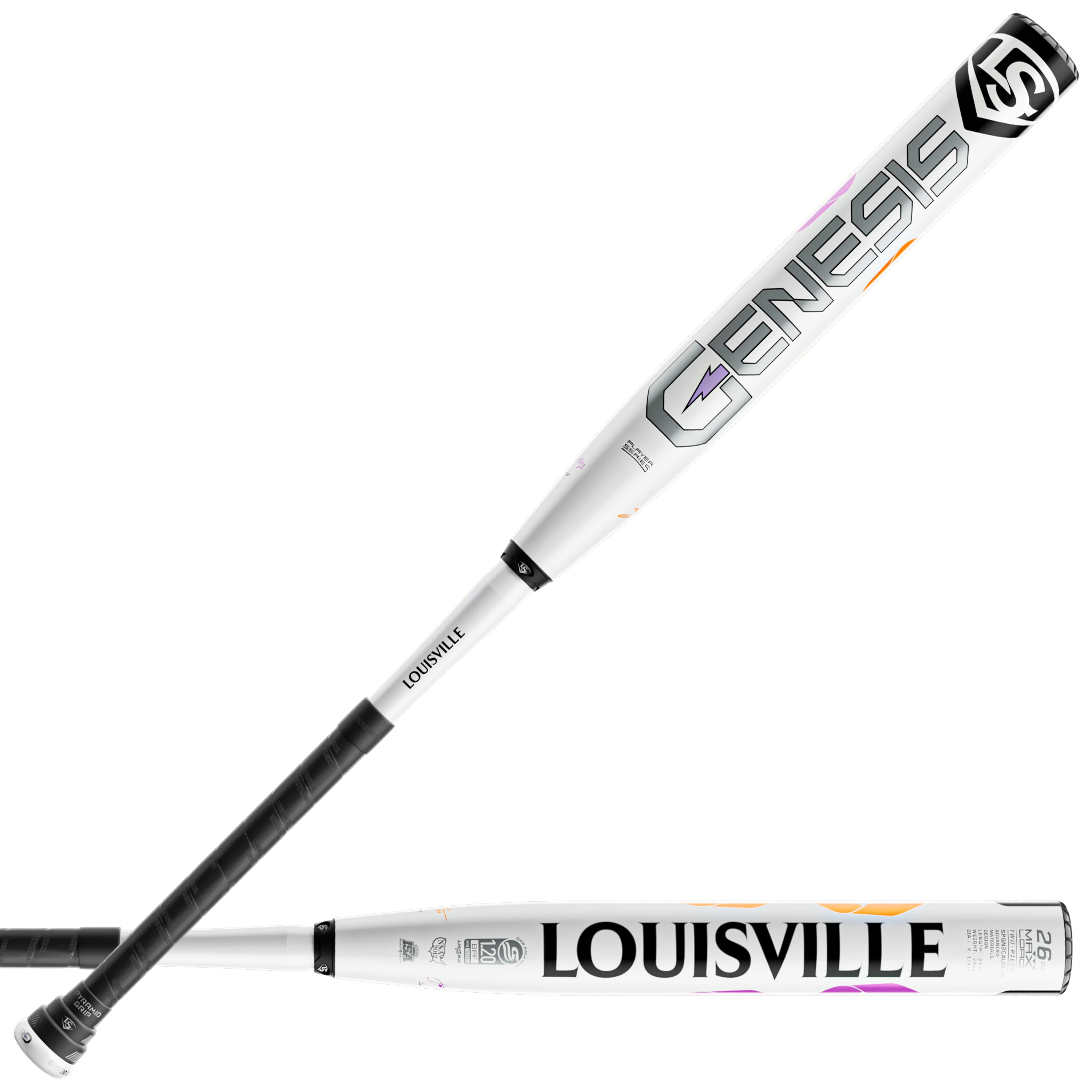 Louisville Slugger Genesis 2Pc Ml Cancer Awareness Usssa Slowpitch Bat-Louisville Slugger-Sports Replay - Sports Excellence