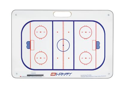 Lowry Coaches Board - Ps16 Hockey 16" X 24" 2 Colour W/ Suction Cups-Lowry-Sports Replay - Sports Excellence