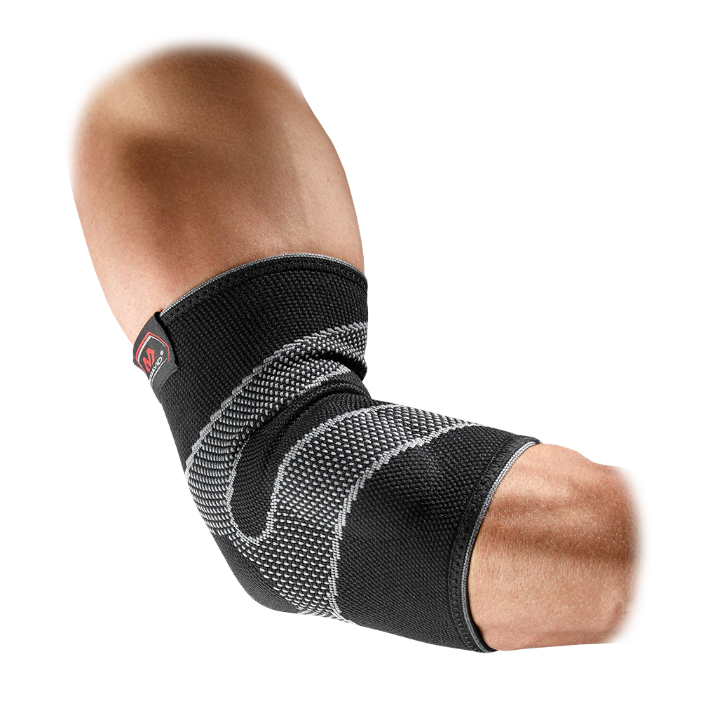 Mcdavid Level 2 4-Way Elastic Elbow Sleeve W/Gel Buttresses-Mcdavid-Sports Replay - Sports Excellence
