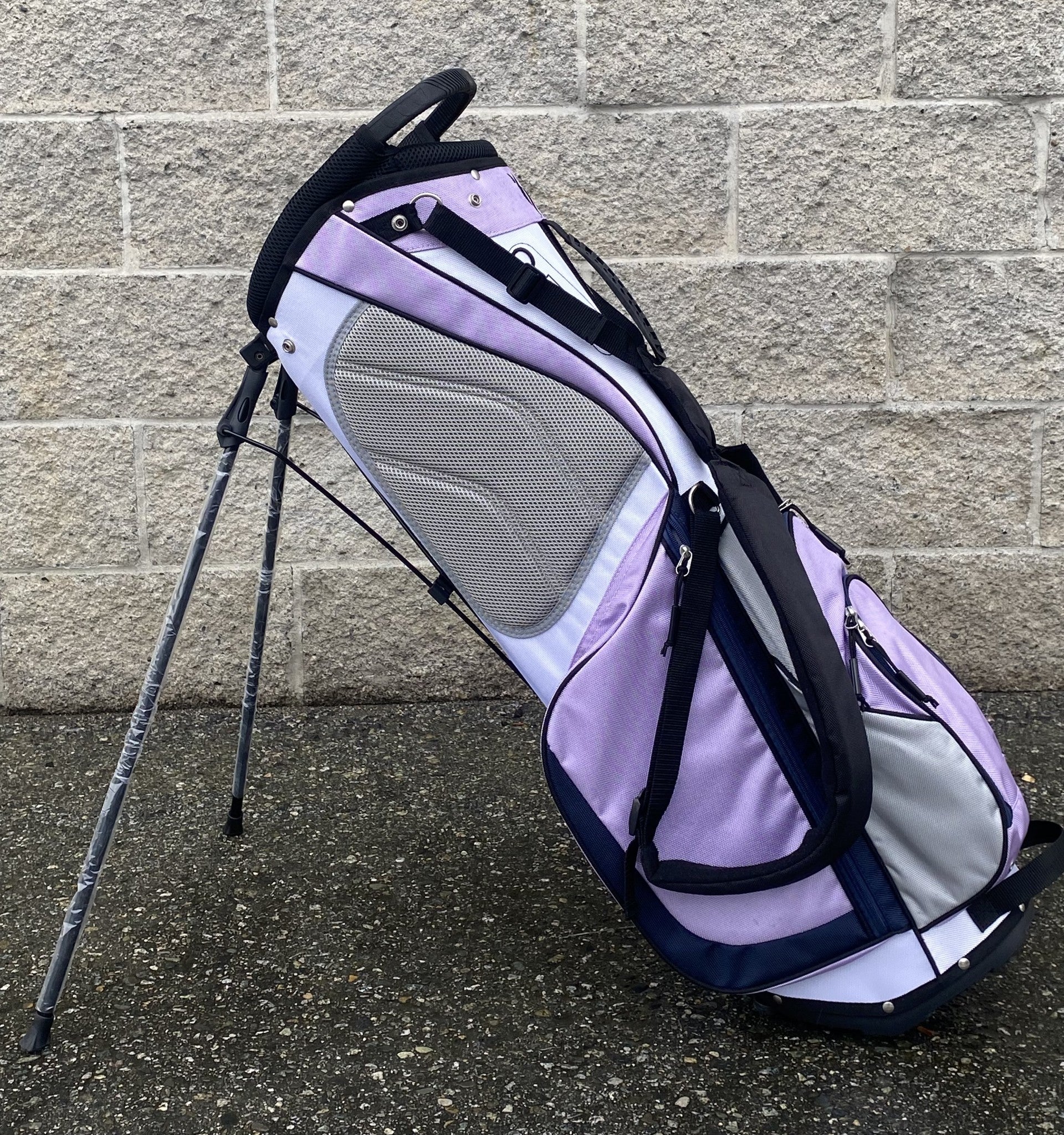 NANCY LOPEZ LADIES GOLF BAG PURPLE W/LEGS-Sports Replay - Sports Excellence-Sports Replay - Sports Excellence