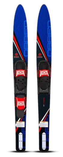 O'Brien Reactor 67" Combo Water Skis W/700 & Rt Blue-Obrien-Sports Replay - Sports Excellence
