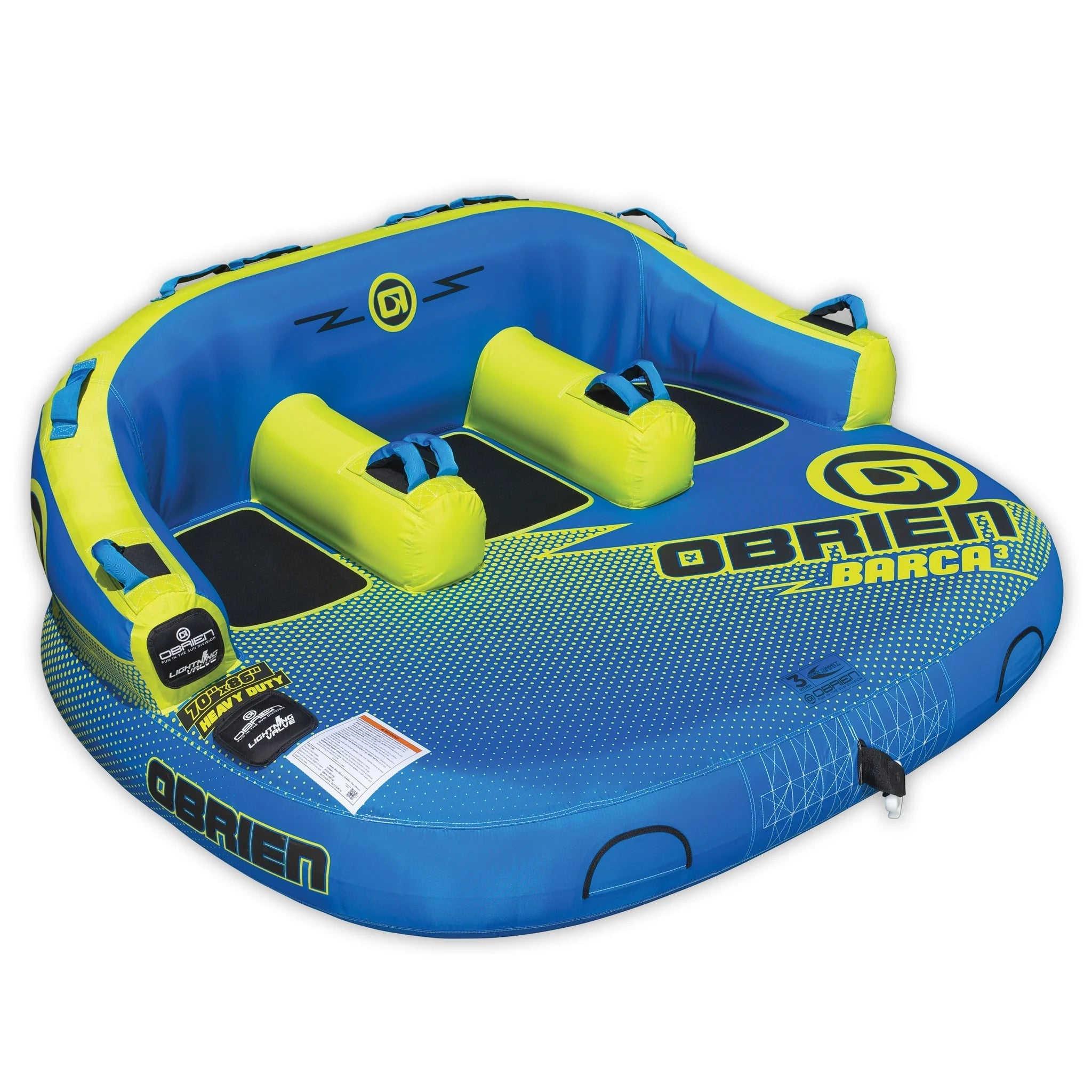 Obrien Barca 3 Inflatable Tube Sz 3 Riders-Obrien-Sports Replay - Sports Excellence