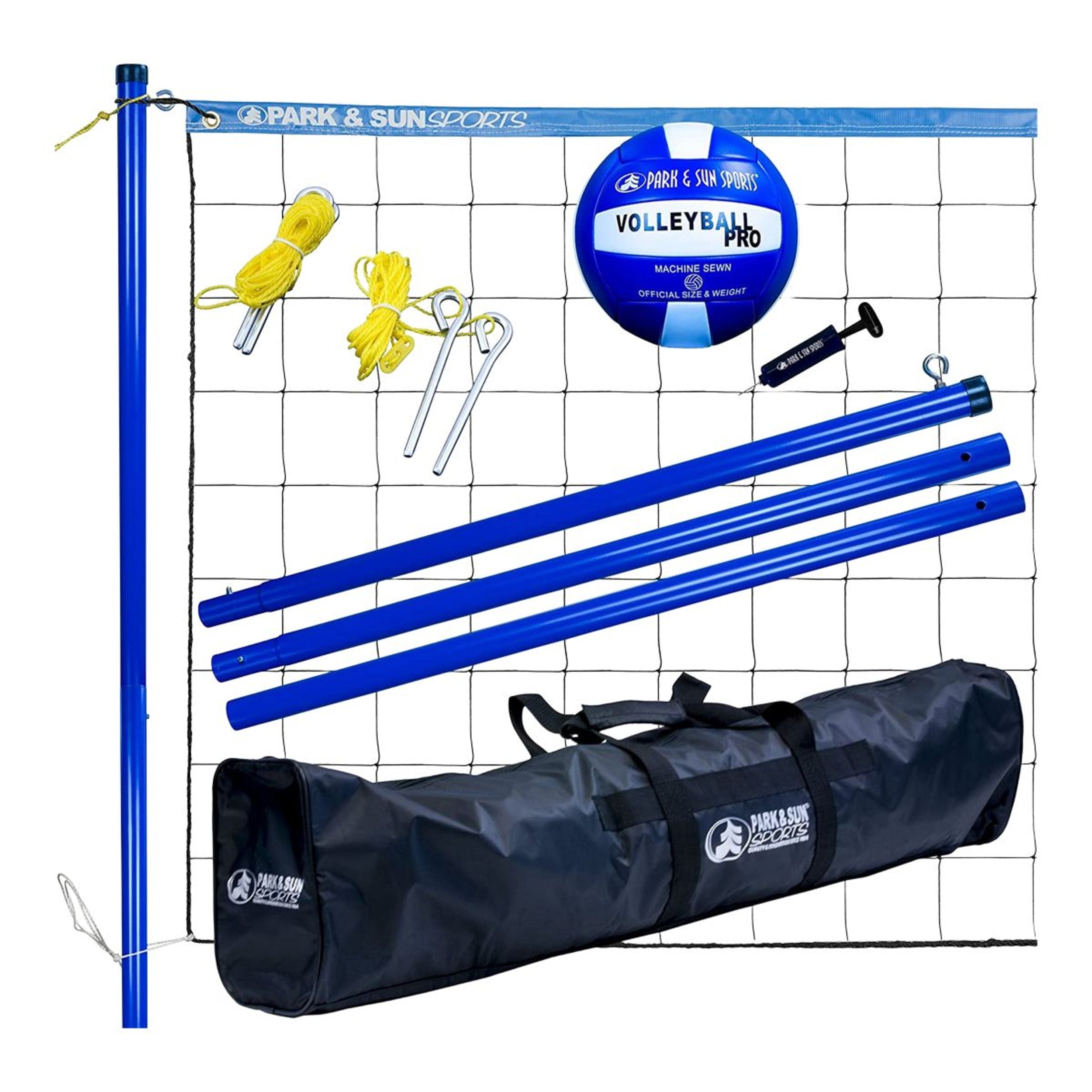 Park & Sun Volley Sport Volleyball Set Steel Poles-Park & Sun-Sports Replay - Sports Excellence