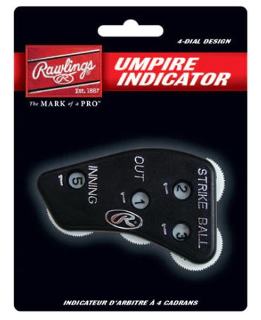 Rawlings 4 In 1 Umpire Indicator Black-Rawlings-Sports Replay - Sports Excellence